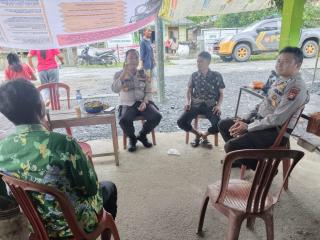 Kapolsek Kampar Kiri Laksanakan Giat Cooling System Dengan Interaksi Langsung